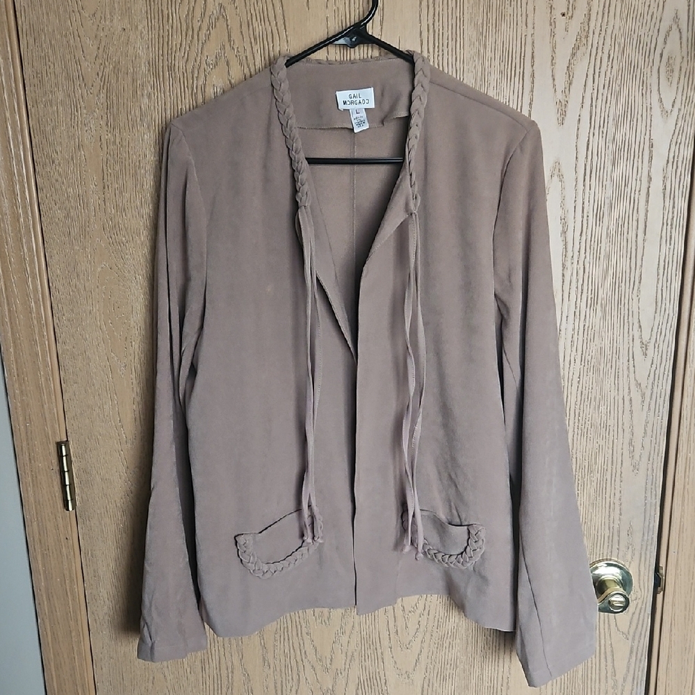 Gail Morgato Women's Faux Suede Braded Jacket